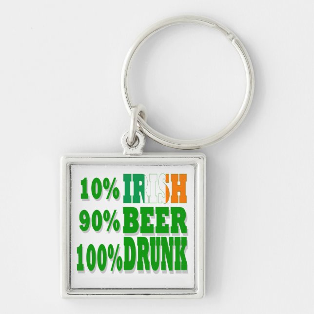 10% Irish Keychain (Front)