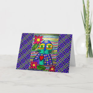 10 - Kisa the cat Greeting Card