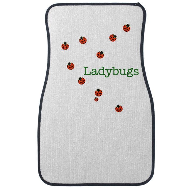 10 ladybugs car floor mat (Front)