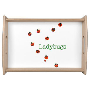 10 ladybugs serving tray