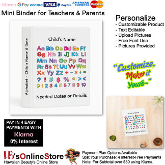 10 Learn Alphabet Add Childs Name Date Teacher Mini Binder