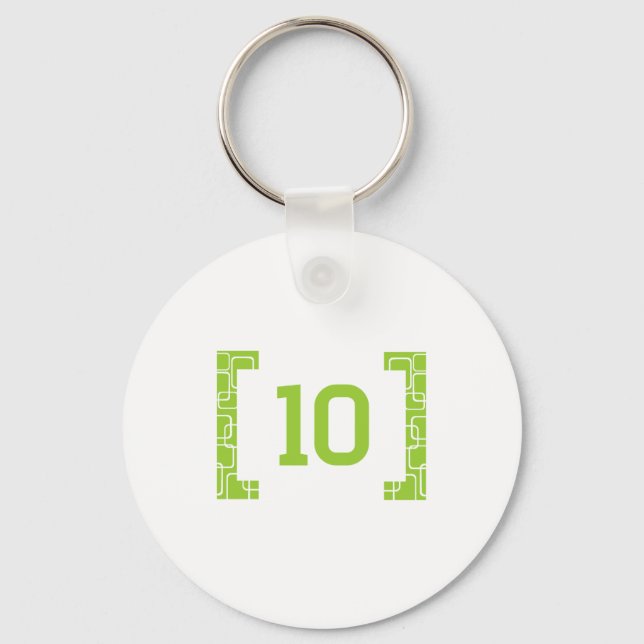 #10 Lime Green Keychain (Front)