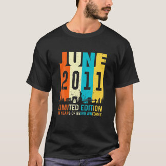 10 Limited Edition, Made In June 2011 10Th Birthda T-Shirt