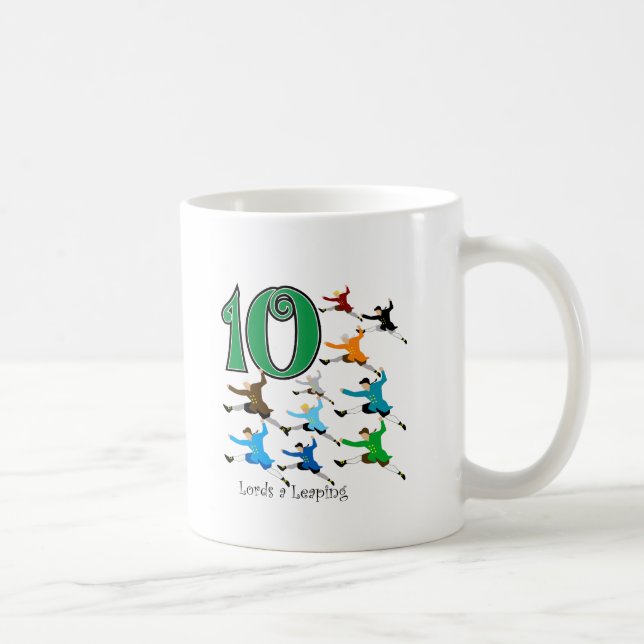 10 Lords Leaping Coffee Mug (Right)