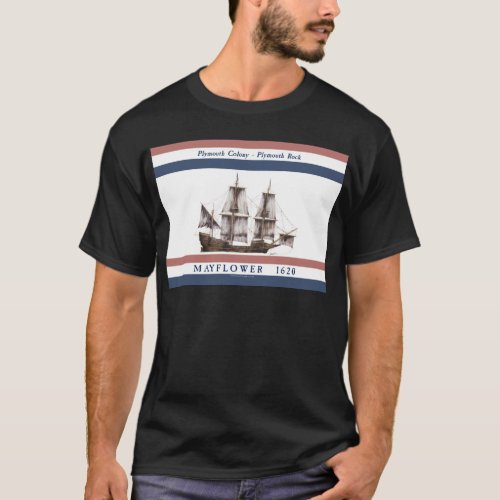 10 mayflower plymouth colony T_Shirt