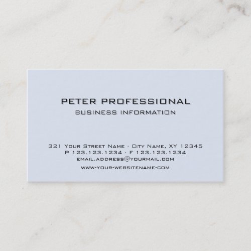 10 Modern Professional Business Card light blue