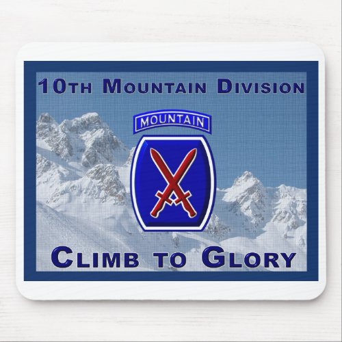 10 Mountain Division Gift Mouse Pad