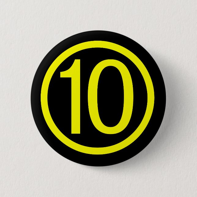 10 - number ten button (Front)
