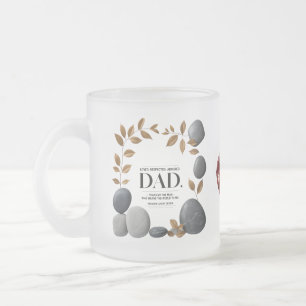 10 oz Frosted Glass Mug – Elegant Gift for Father