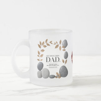 10 oz Frosted Glass Mug – Elegant Gift for Father