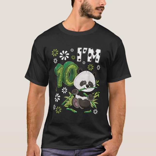 10 Panda 10Th Py Animal Panda T-Shirt (Front)