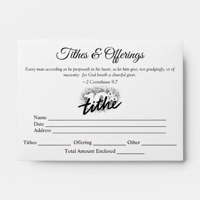 tithes envelopes