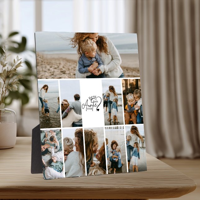 10 Personalized Best Aunt Photo Collage Plaque (Creator Uploaded)