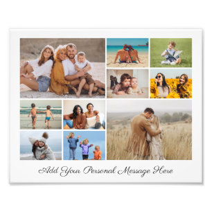 10 Photo Collage Add A Greeting Photo Enlargement Print