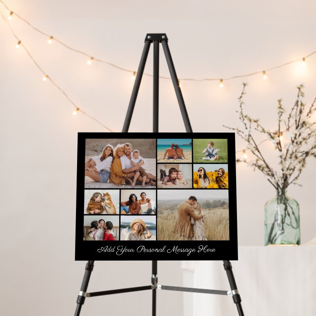10 Photo Collage Add Your Own Greeting  Foam Board (In Situ (Stand))
