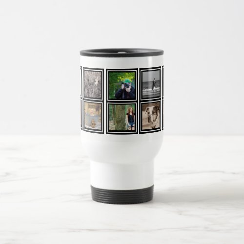 10 Photo Collage  Custom Instagram Modern Travel Travel Mug