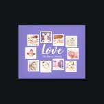 10 Photo Collage Love Family Canvas Print<br><div class="desc">custom made 10 photo template created by you personalized wall art -  Canvas Print from Ricaso - add your own photographs and text to this great  canvas</div>