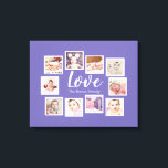 10 Photo Collage Love Family Canvas Print<br><div class="desc">custom made 10 photo template created by you personalized wall art -  Canvas Print from Ricaso - add your own photographs and text to this great  canvas</div>