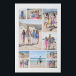 10 Photo Collage Personalized Faux Canvas Print<br><div class="desc">Create a Photo Collage Personalized faux canvas from Ricaso - add 10 individual photos to make a photo collage poster print</div>
