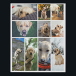 10 Photo Collage Personalized Faux Canvas Print<br><div class="desc">Create a Photo Collage Personalized faux canvas print from Ricaso - add 10 individual photos to make a 10 photo collage - Unleash your creativity and customize with ten of your favorite photos. This versatile collage lets you showcase your favorite images and brings your favorite memories to life. Whether you're...</div>