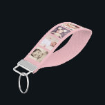 10 Photo Collage Personalized (pink) Wrist Keychain<br><div class="desc">10 Photo Collage Personalized wrist keychain from Ricaso .. many colors available</div>