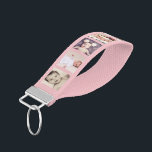 10 Photo Collage Personalized (pink) Wrist Keychain<br><div class="desc">10 Photo Collage Personalized wrist keychain from Ricaso .. many colors available</div>