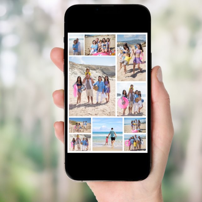 10 Photo Collage Personalized Poster (Front Digital)