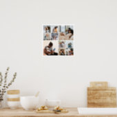 10 Photo Collage Personalized Poster (Kitchen)