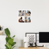 10 Photo Collage Personalized Poster (Home Office)