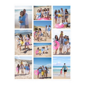 10 Photo Collage Personalized Poster