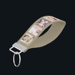 10 Photo Collage Personalized (tan) Wrist Keychain<br><div class="desc">10 Photo Collage Personalized wrist keychain from Ricaso .. many colors available</div>