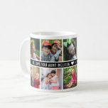 10 Photo Collage We Love You Aunt Black White Coffee Mug<br><div class="desc">Niece Nephew-you can express your love for your favorite aunt with this unique photo mug personalized 10 pictures. Makes a great keepsake mug for birthday and holidays.</div>