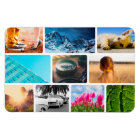 10 Photo Fridge Magnet Template Collage White