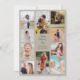 10 photo Mother's day greeting card