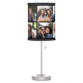 10-photo Personalized Photo Table Lamp (Black) (Left)