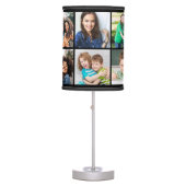 10-photo Personalized Photo Table Lamp (Black) (Front)