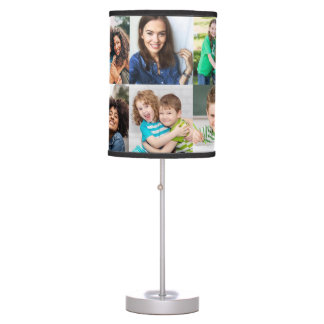 10-photo Personalized Photo Table Lamp (No Border)