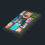 10 Photo Template Black Wallet<br><div class="desc">Personalized 10 Photo Template Black Velcro Wallet. Great For Kids.</div>