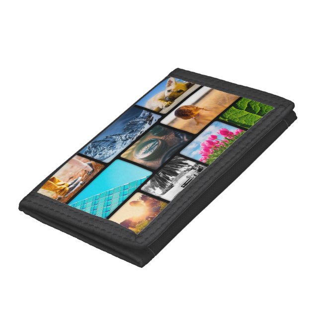 10 Photo Template Black Wallet (Bottom)