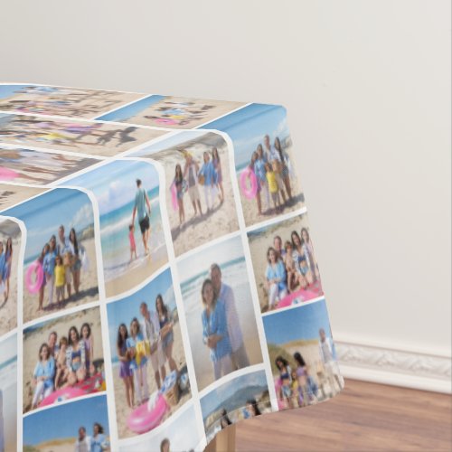 10 Photo template collage layout one of a kind  Tablecloth