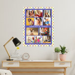 10 Photo Trendy Modern Colorful Geometric Name Canvas Print<br><div class="desc">10 Photo Trendy Modern Colorful Geometric Name Canvas Art features ten of your favorite pictures for an easy and quick DIY add your own photo collage. Personalize with your name and surrounded with a colorful geometric pattern. Makes a perfect gift for Christmas, birthdays, Mother's Day, Father's Day. sisters, best friends...</div>