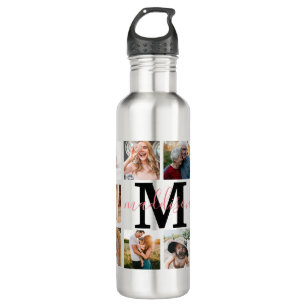 10 Pictures Photo Collage Stainless Steel Water Bottle