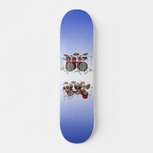 10 Piece Drum Kit: 3D Model: Custom Skateboard