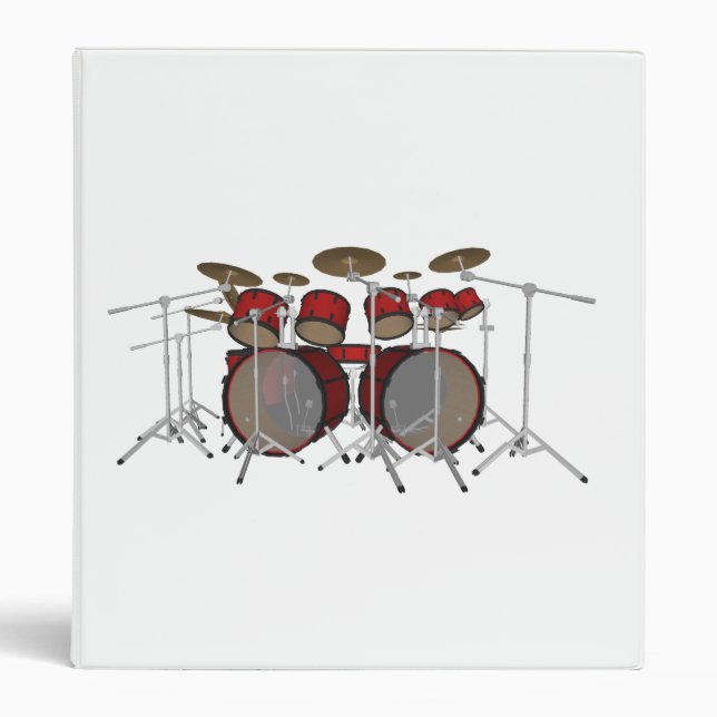 10 Piece Drum Kit: Custom Binder (Front)