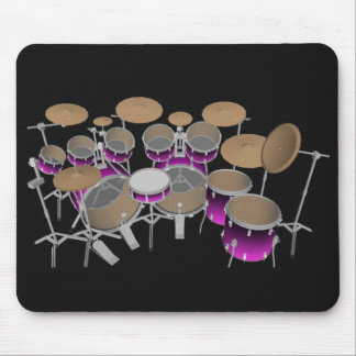 10 Piece Drum Kit: Violet Gradient: Drums Mousepad