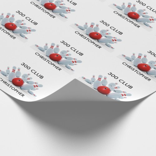 10 Pin Bowling Strike Wrapping Paper