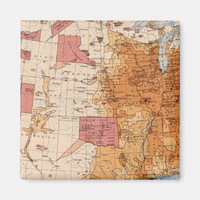 10 Population 1870 Magnet (Front)