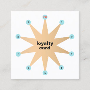 10 Punch Star Customer Loyalty Card