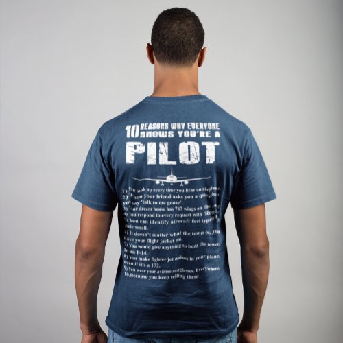 10 Reasons to knows why youre a Pilot T_Shirt