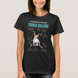 10 Reasons To Love French Bulldog Dog Pet T-Shirt